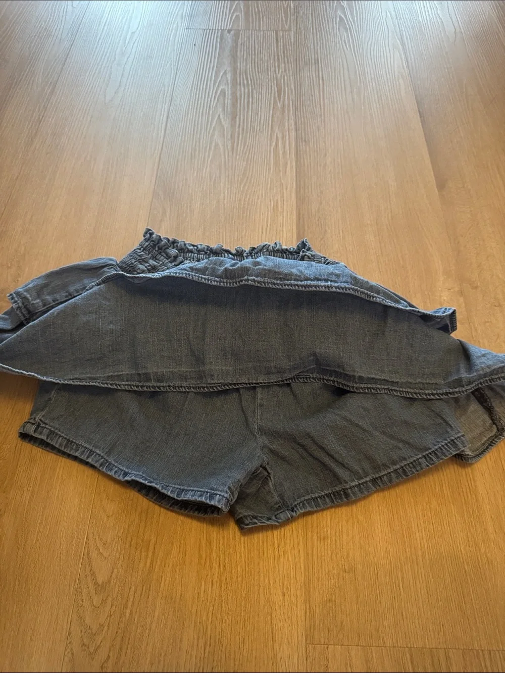 GAP Denim Tiered Mini Skirt - Blue